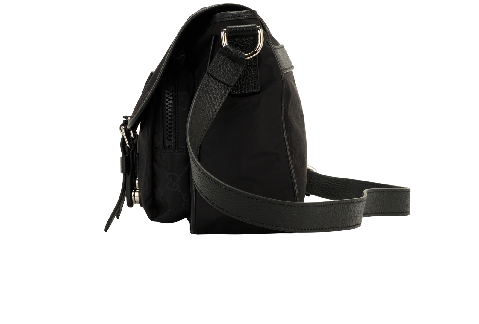 Messenger, &pound;595, Handbags, Black, Nylon, Bottom view